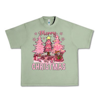 Oil Green pink merry christmas bbs Urban Heavy Tee - BundleAndBundleShop