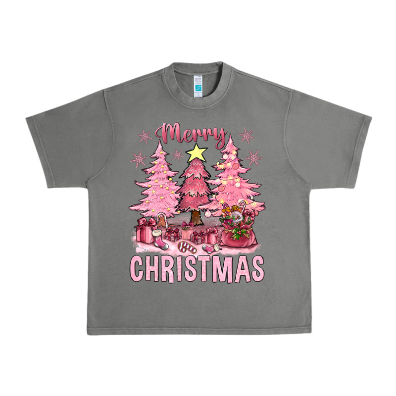Pink Merry Christmas Bbs Urban Heavy Tee by BundleAndBundleShop | Teevron