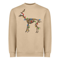 Mushroom christmas deer skeleton Heavyweight Sweatshirt - FaDigitalArtStudio
