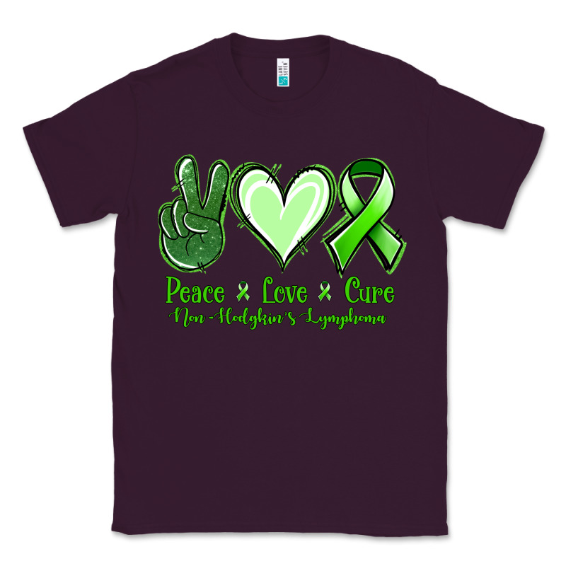 Peace Love Cure Non Hodgkin's Lymphoma Classic Tee by Jasminsmagicworld | Teevron