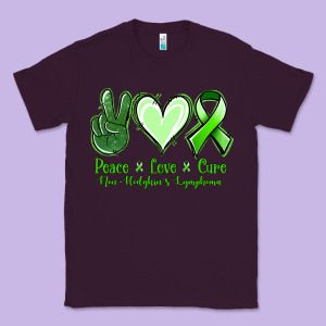 Peace Love Cure Non Hodgkin's Lymphoma Classic Tee Designed By Jasminsmagicworld