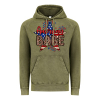 Vintage Olive American babe Vintage Hoodie - Neo Western