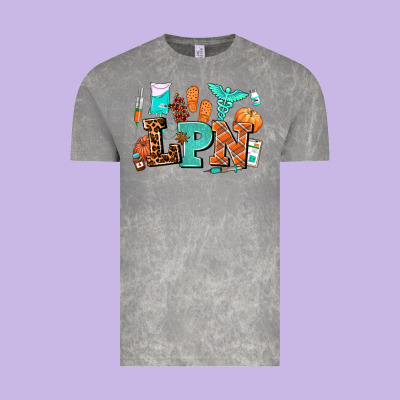 Lpn Fall Nurse With Vintage Tee Designed By Adodesignshop