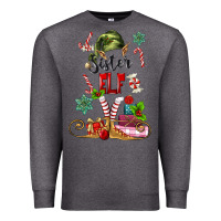Charcoal Heather sister elf Premium Sweatshirt - MaliasSmallBusiness