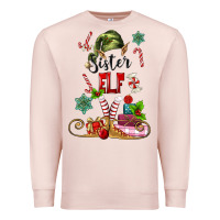 Pale Pink sister elf Premium Sweatshirt - MaliasSmallBusiness