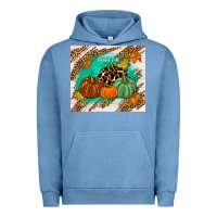 Pigment Pebble Blue happy fall Urban Hoodie - TumblerDesignByShophia