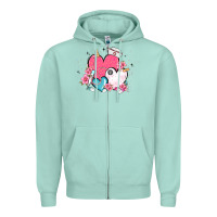 Seafoam nurse hearts Zipper Hoodie - MaliasSmallBusiness