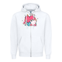 White nurse hearts Zipper Hoodie - MaliasSmallBusiness