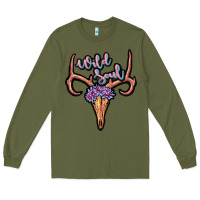 Army Green wild soul Long Sleeve Tee - JahusDesignShop