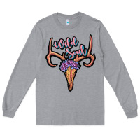 Heather Grey wild soul Long Sleeve Tee - JahusDesignShop