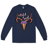 Navy wild soul Long Sleeve Tee - JahusDesignShop