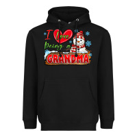Black i love being a grandma Heavyweight Hoodie - MaliasSmallBusiness