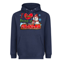 Navy i love being a grandma Heavyweight Hoodie - MaliasSmallBusiness