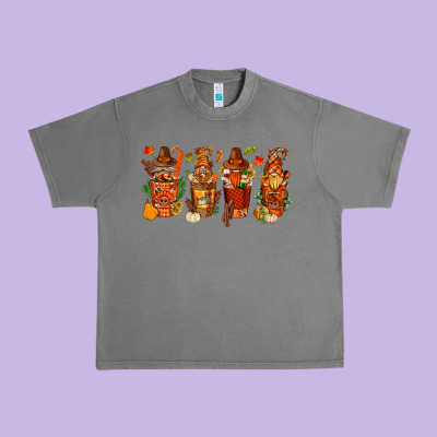 Thanksgiving Coffee Cups With Gnomes Bbs Urban Heavy Tee Designed By Bundleandbundleshop