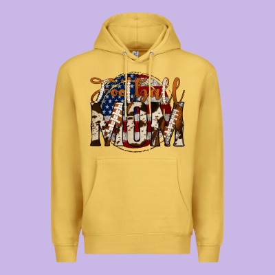 Football Mom Premium Hoodie Designed By Jasminsmagicworld