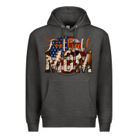 Charcoal Heather football mom Premium Hoodie - Jasminsmagicworld