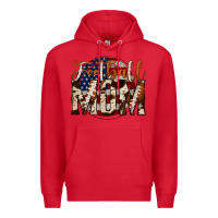 Red football mom Premium Hoodie - Jasminsmagicworld