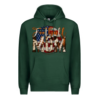 Sports Green football mom Premium Hoodie - Jasminsmagicworld