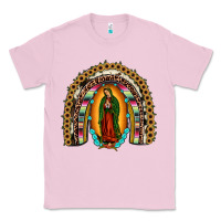 Bubblegum Pink our lady of Guadalupe rainbow Classic Tee - JahusDesignShop