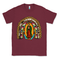 Burgundy our lady of Guadalupe rainbow Classic Tee - JahusDesignShop