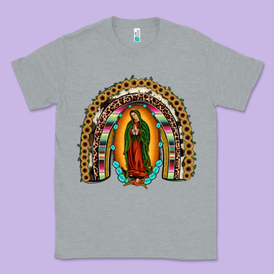 Our Lady Of Guadalupe Rainbow Classic Tee Designed By Jahusdesignshop