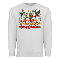 Dove Grey santa fuel merry christmas Premium Sweatshirt - MaliasSmallBusiness