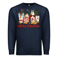Navy santa fuel merry christmas Premium Sweatshirt - MaliasSmallBusiness