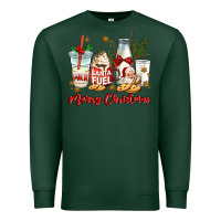 Sports Green santa fuel merry christmas Premium Sweatshirt - MaliasSmallBusiness