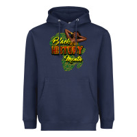 Navy black history month Heavyweight Hoodie - NancyCooperArtShop