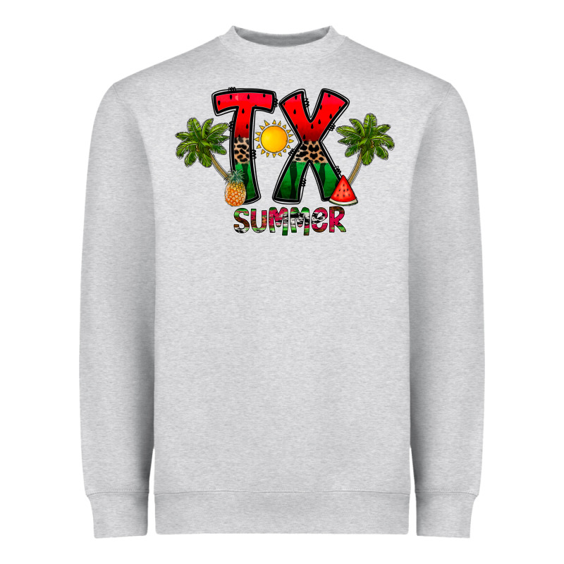 Texas Summer Heavyweight Sweatshirt by CowhideDigitalArt | Teevron