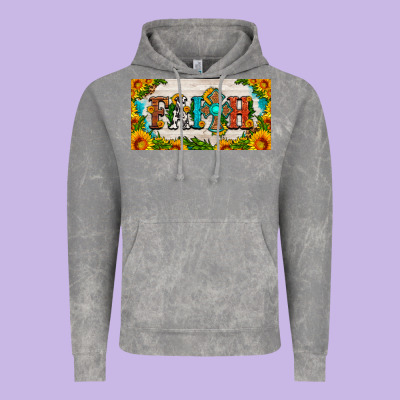 Faith Cross And Sunflower License Plate Vintage Hoodie Designed By Hra Design Shop