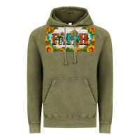 Vintage Olive faith cross and sunflower license plate Vintage Hoodie - HRA Design Shop