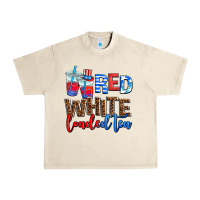 Sandshell red whıte loaded tea Urban Heavy Tee - AdoDesignShop