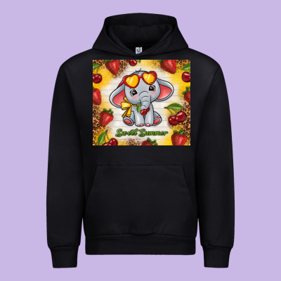Sweet Summer Cute Elephant Urban Hoodie Designed By Tumblerdesignbyshophia