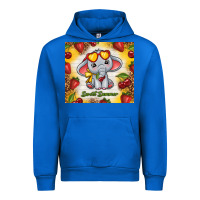 Cobalt sweet summer cute elephant Urban Hoodie - TumblerDesignByShophia