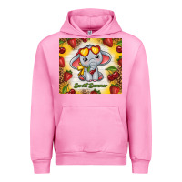 Fuchsia Pink sweet summer cute elephant Urban Hoodie - TumblerDesignByShophia