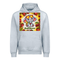Heather Grey sweet summer cute elephant Urban Hoodie - TumblerDesignByShophia