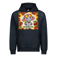 Navy sweet summer cute elephant Urban Hoodie - TumblerDesignByShophia