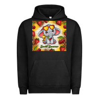Pigment Black sweet summer cute elephant Urban Hoodie - TumblerDesignByShophia