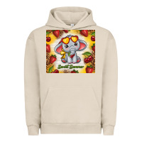 Pigment French Oak sweet summer cute elephant Urban Hoodie - TumblerDesignByShophia