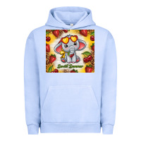 Pigment Grape Ice sweet summer cute elephant Urban Hoodie - TumblerDesignByShophia