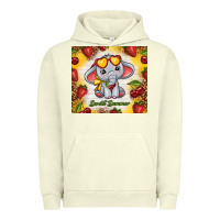 Pigment Pistachio sweet summer cute elephant Urban Hoodie - TumblerDesignByShophia