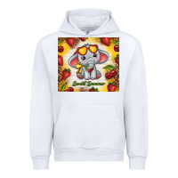 White sweet summer cute elephant Urban Hoodie - TumblerDesignByShophia