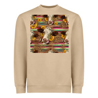 Mushroom western hereford cattle seamless pattern Heavyweight Sweatshirt - HRA Design Shop