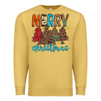 Antique Gold merry christmas trees Premium Sweatshirt - MaliasSmallBusiness
