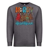 Charcoal Heather merry christmas trees Premium Sweatshirt - MaliasSmallBusiness
