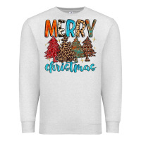 Oatmeal Heather merry christmas trees Premium Sweatshirt - MaliasSmallBusiness