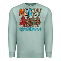 Seafoam merry christmas trees Premium Sweatshirt - MaliasSmallBusiness