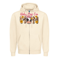 Sandshell holy cow i'm mom Zipper Hoodie - MaliasSmallBusiness