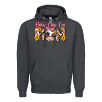 Smoke holy cow i'm mom Zipper Hoodie - MaliasSmallBusiness
